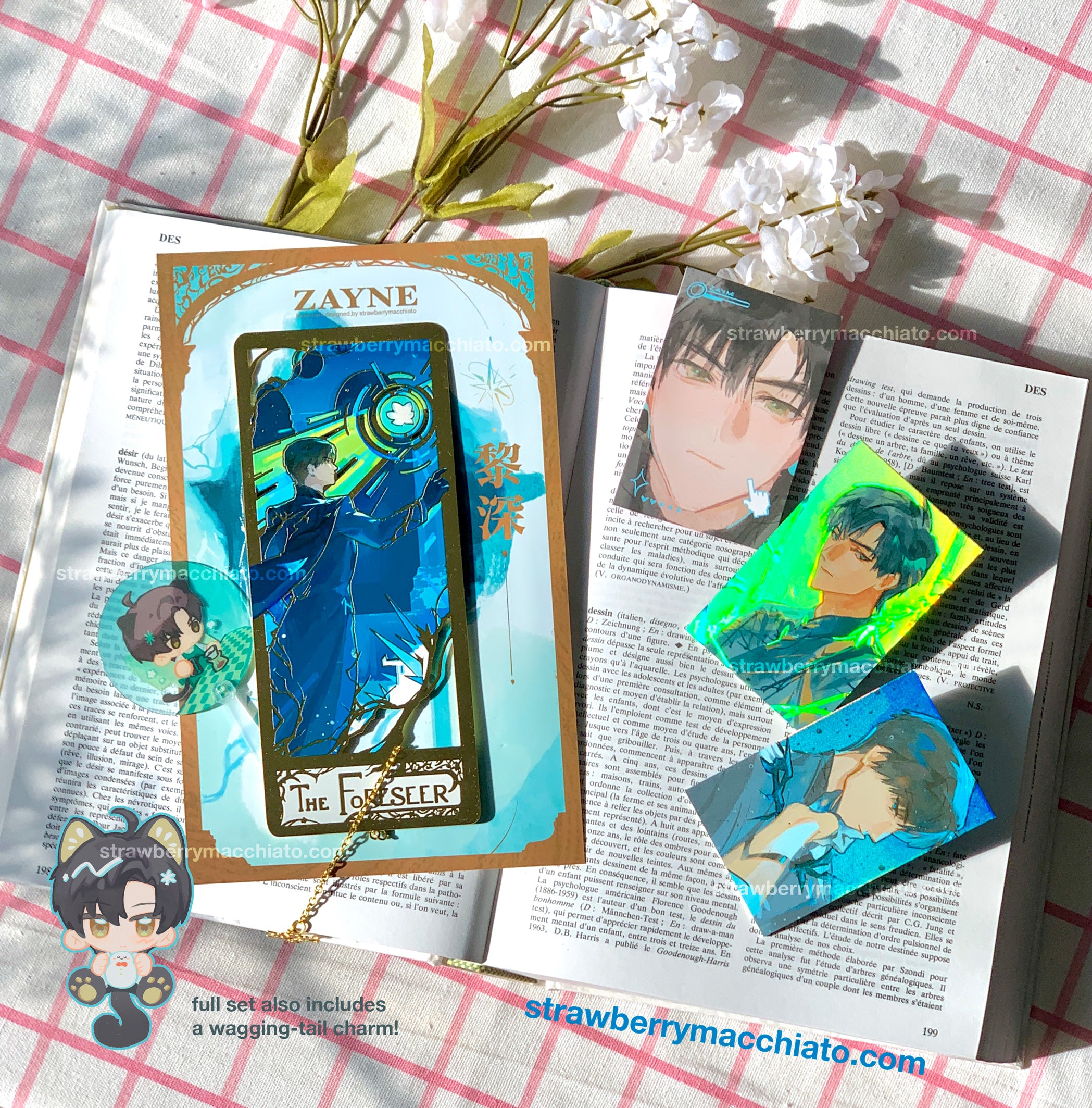 Love and Deep Space Metal Bookmark - Zayne
