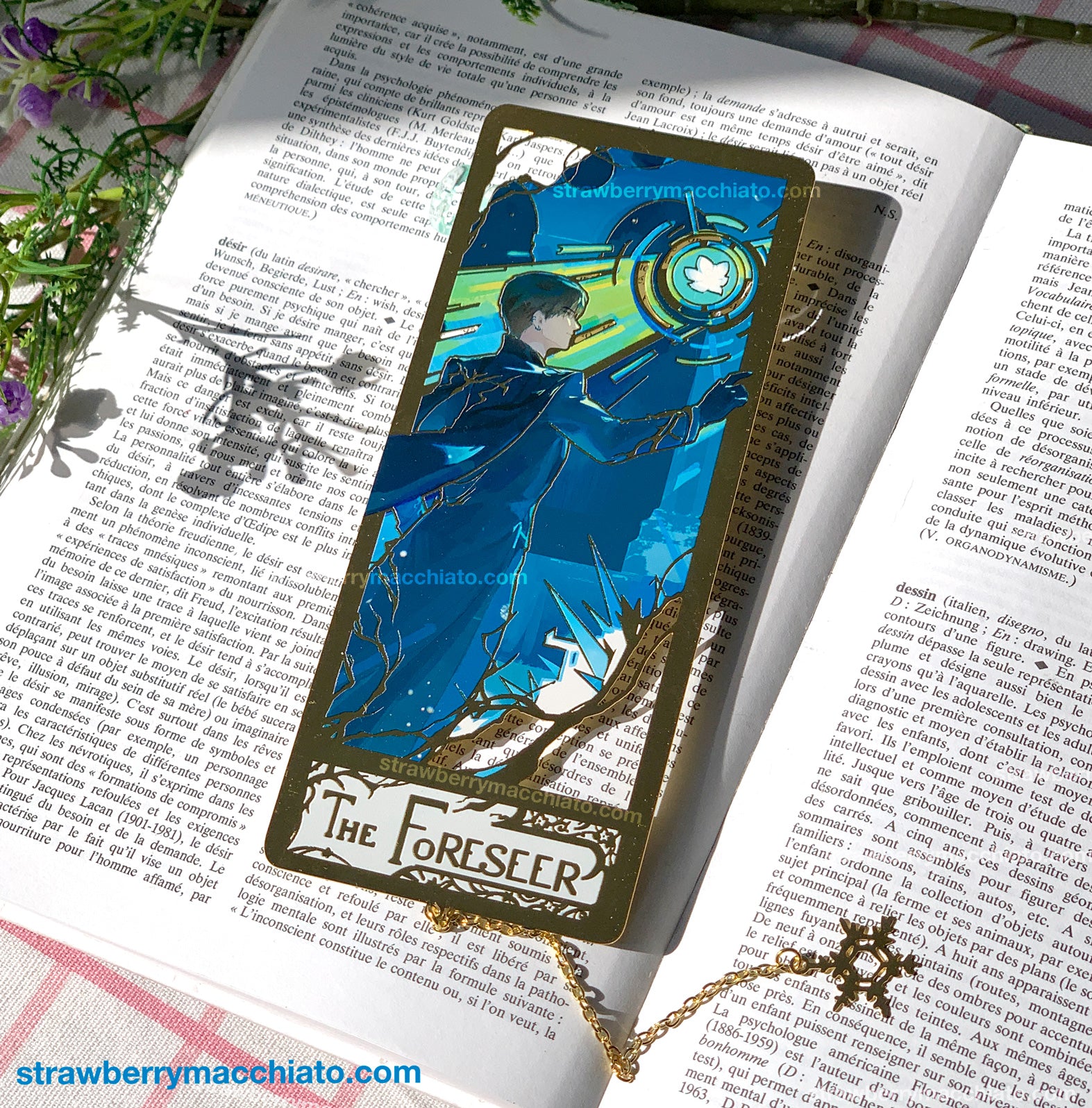 Love and Deep Space Metal Bookmark - Zayne