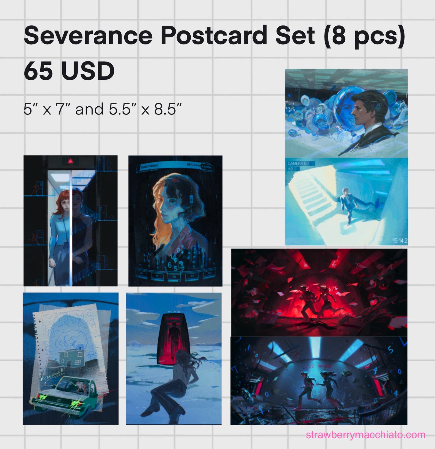 Severance Postcard Set (8 pcs)